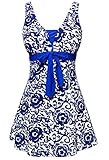 MiYang Women's Plus Size High Waist Printing Swimsuit Bathing Swimwear
