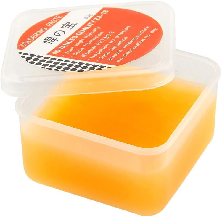 Brussels08 80g Rosin Paste Flux Grease Gel Solid Solder Flux Cream Welding Paste Lead-Free Soldering Paste for Metal Welding Electronic Soldering