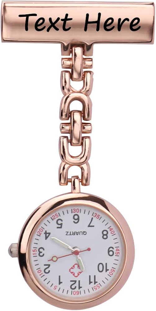 Personalized Custom Nurse Watch with Second Hand for Nurses Pin On