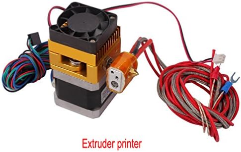 Evervictory Latest 3D Printer Head 0.4mm Nozzle 100K Thermistor Extruder MK8 Single Print Head For Reprap Makerbot 3D Printer