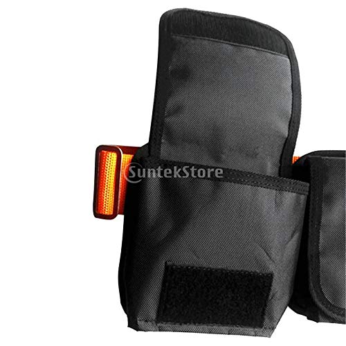 Heavy Duty 59" Scuba Diving Free Diving Spearfishing 5 Pocket Weight Belt Webbing with Stainless Steel Buckle Gear Equipment