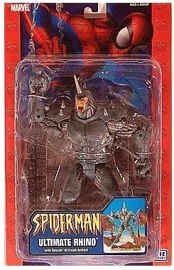 Prannoi Spider-Man Ultimate Rhino w/ Smash N' Crash Action Figure MOSC MOC Marvel 2005 Toy Biz