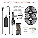 Tenmiro Led Strip Lights, 32ft Sync to Music Color Changing Strips,40key IR Remote Controller, DC12V5A 300 Unit SMD 5050 LED,Non-Waterproof,Decoration for Living Room Bedroom Bar,Party Lighting