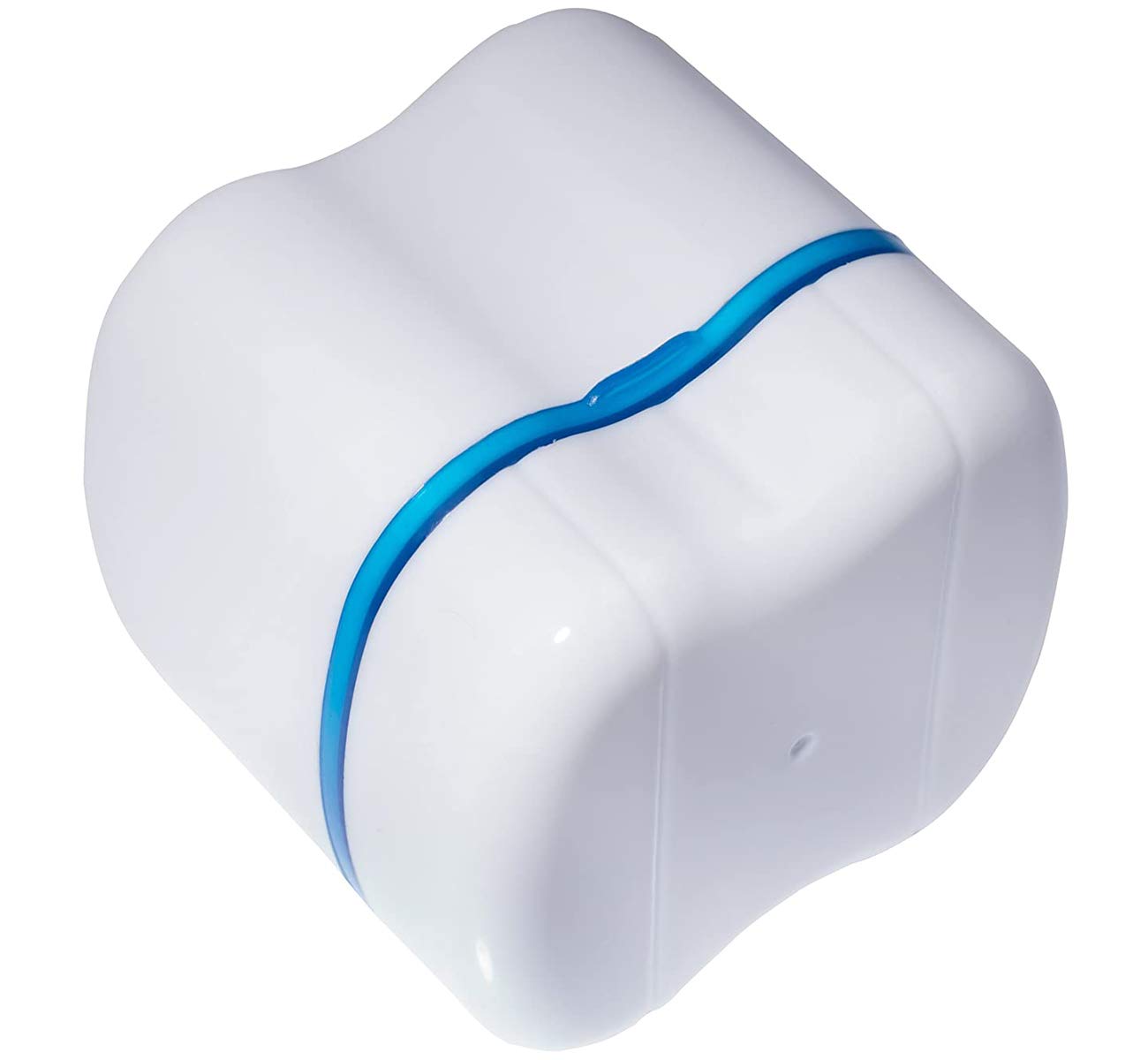 Denture Brush Retainer Case, Denture Case, Denture Cups Bath, Dentures Container with Basket Denture Holder for Travel, Mouth Guard Night Gum Retainer Container (Blue) : Beauty
