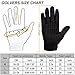Achiou Touch Screen Gloves for Winter Warm iPhone iPad Bicycling Cycling Driving Anti-Slip Gloves Running Climbing Skiing Outdoor Sports for Men Women(Black,M)