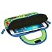 Evecase All-New Fire 7 Kids Edition Tablet Sleeve, Cute Animal Themed Neoprene Travel Carrying Slim Sleeve Case Bag w/Dual Handle and Accessory Pocket - Green w/Blue Trim