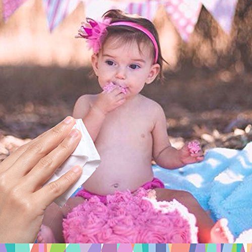 Baby Hand and Face Wipes | for Baby Hands and Faces | Enriched with Aloe Vera | Moisturizing | Unscented | Alcohol Free | 7 Inches x 7.8 Inches | 6 Packs of 25 Wipes (150 Count) - Thumbnail 6