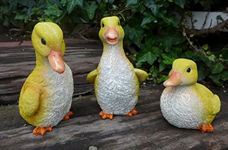 Amazon アヒルの置物 あひる３羽セット N１２４８６ 鳥 とり トリ オーナメント オブジェ 庭 ガーデン ガーデニング 雑貨 インテリア 置物 オブジェ オンライン通販