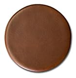 Dacasso Rustic Brown Leather Round Coaster