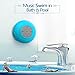 LEKOO Portable Shower Speaker Wireless Water Resistant Bluetooth 3.0 Hands-free Speakerphone (Blue)