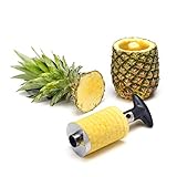 Statko Stainless Steel Pineapple Peeler, Pineapple Corer, Pineapple Slicer - ONLY LISTING ON AMAZON WITH LARGE BLADE FOR MEDIUM TO LARGE PINEAPPLES