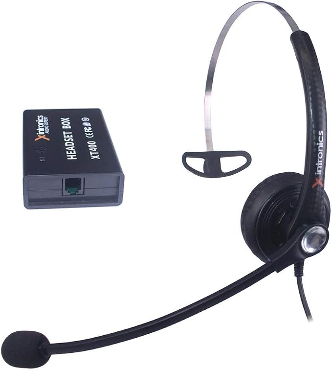 Écouteur Casque Téléphonique RJ9 Avec Micro Annulation Bruit - Idéal Centre D'Appels Et Télétravail