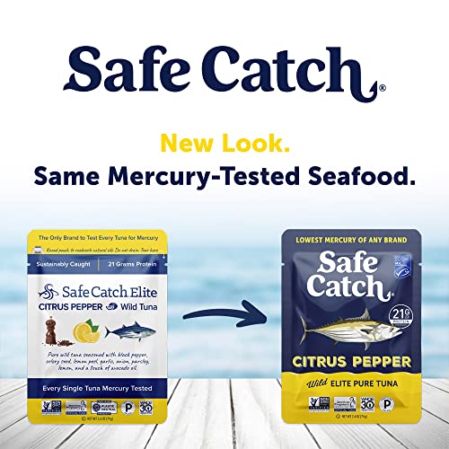 Safe Catch Elite Lowest Mercury WildCaught Tuna Pouch Citrus Pepper