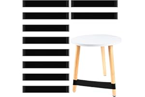 ACHENYUANYUAN 10 PCS Chair Bands for Kids, Flexible Seating Classroom Furniture Rubber Bands for Kids with Fidgety Feet, Foot Bands for School Classroom Chairs and Desk, Autism, Hyperactivity (black)