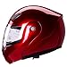 Metallic Wine Red Modular Flip up Motorcycle Helmet DOT #936 (XL)