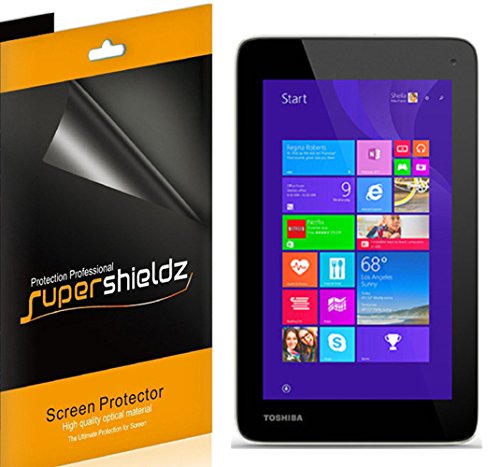 [3-Pack] Supershieldz- Anti-Bubble High Definition Clear Screen Protector For Toshiba Encore Mini (WT7-C16) + Lifetime Replacements Warranty [3-PACK] - Retail Packaging