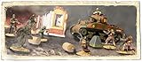Forces of Valor U.S. M4A1 Sherman and Soldiers Set France Military Diecast Vehicle (1944), Scale 1/72