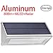 Licwshi 800 Lumens  Solar Light 48 LED Waterproof Outdoor Aluminum Alloy Housing, Radar Motion Sensor Light for Step, Garden, Yard, Deck -white light( 2017 new Version - 1 Pack)