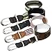 Bundle Monster 4pc Adjustable Elastic Band Boys Fashion Stretch Belts - Set 3, Trendsetter