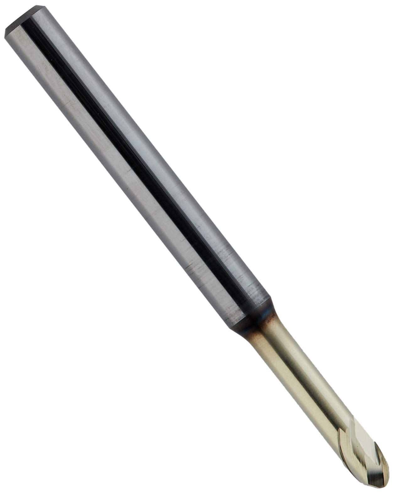 Karnasch 31684003001404 Hard Metal Strawberry 2 Lips, Radius and Spherical Tip, Titanium Chrome Cobalt, Titanium Alloy, 3.0 mm Cutting Diameter, 14 mm Using Length, 4 mm