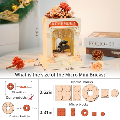 QLT Micro Mini Blocks Taj Mahal Model - 4036 Piece Architecture Building Kit For Adults & Teens