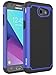 For Samsung Galaxy J3 Emerge / J3 Prime / J3 Mission / J3 Eclipse / J3 2017 / J3 Luna Pro / Sol 2 / Amp Prime 2 / Express Prime 2 Case, OEAGO Hybrid Dual Layer Defender Protective Case Cover (Blue)