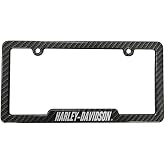 Harley-Davidson Carbon Fiber Look H-D Metal License Plate Frame CG42575