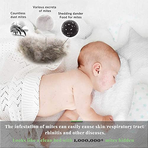 XaiDieMace Bed Vacuum Cleaner with 12KPa Powerful Suction Upgraded Handheld Vacuum Cleaner for Bed Sheet Pillow Couch