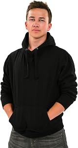 Gift Hub Black Hoodies Unisex XL 2 Pack Cotton Sweatshirt Workwear UK view 2