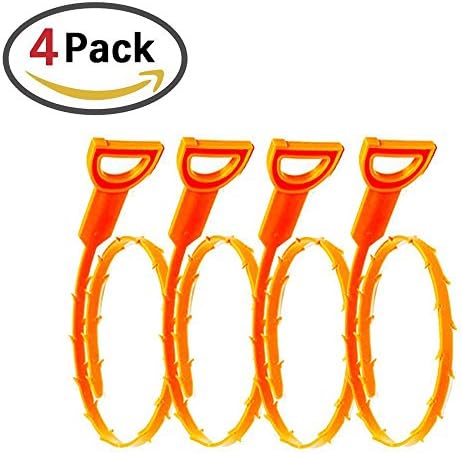 RSSZL Drain Cleaner and Cleaning Tool,8 Pcs 20 Inch Kitchen Bathroom Drain Sewer Dredge Hair Wig Sink Hook Cleaning Tool