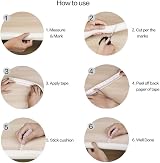 Vicloon Edge Protectors 2 M Foam Safety Strip 4 Corner Cushions Milky White view 4