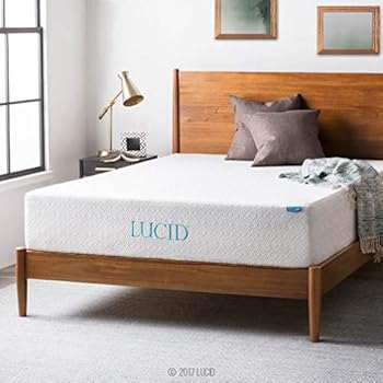 LUCID 12 Inch Gel Infused Memory Foam Mattress - Medium Feel - CertiPUR-US Certified - 10-Year Warranty - King