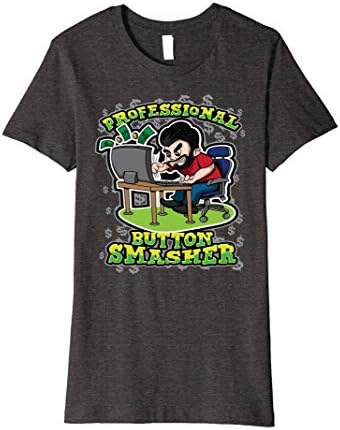 Womens Button Smasher XL Dark Heather