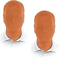 JEGERMIG 2 Pieces Black Full Face Mask Halloween Spandex Adult Hood Faceless Morph Head Cloth