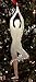 Yoga Christmas Ornament Hand Crafted Pewter with Austrian Crystals Made in USA