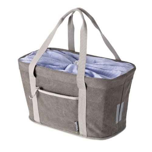 Bell Basil D'Azur Rear Bicycle Basket, Warm Sand Bike