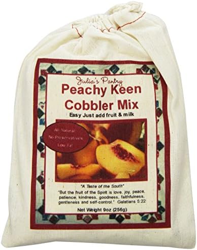 Peach Cobbler Mix, 9oz Cloth Gift Bag