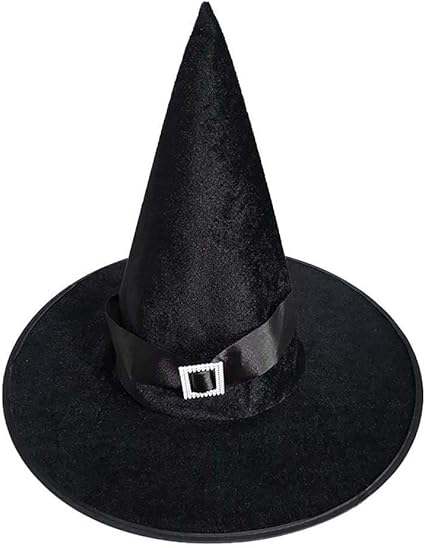 Sanin Halloween Hexenhut Mit Samtband Frauen Hexenhut Kostum Zubehor Fur Halloween Party Amazon De Sport Freizeit