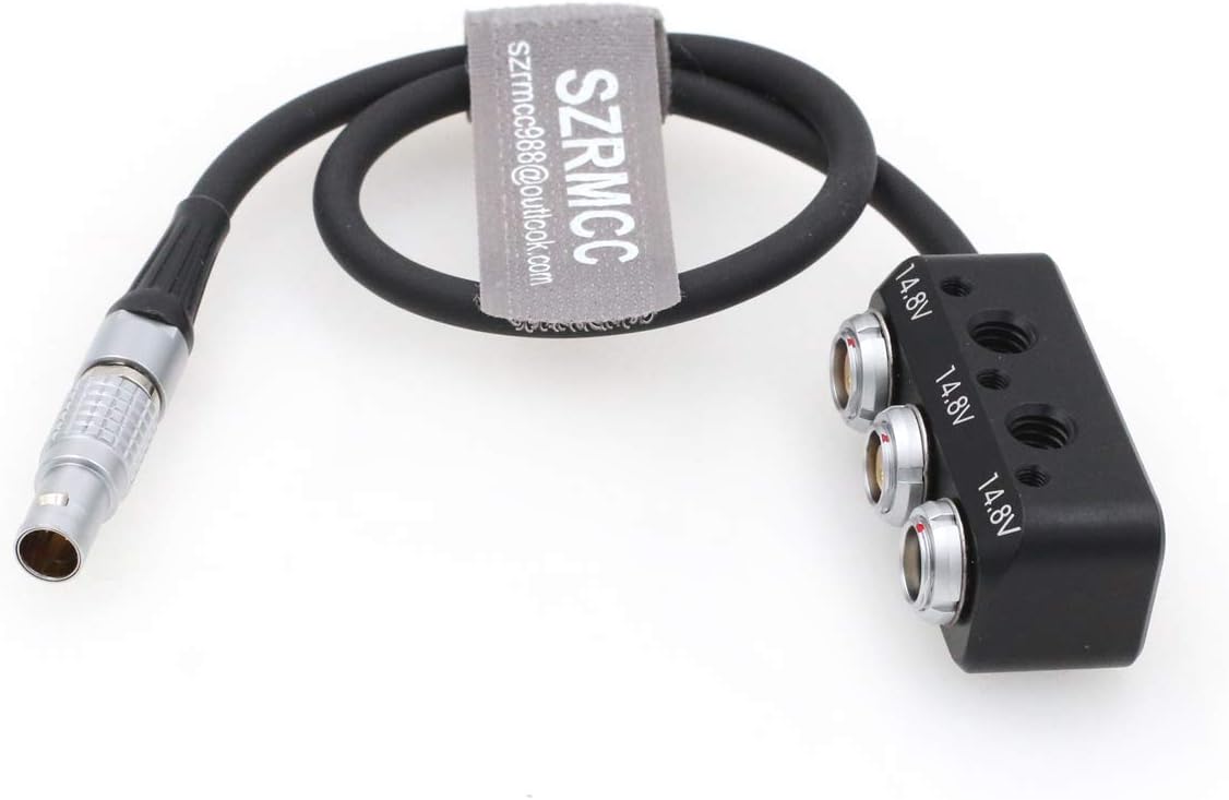 SZRMCC Steadicam Zephyr 3 Pin 12V to 3 Way 2 pin Female Power Splitter