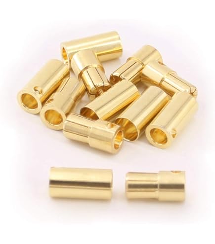 5 Paar EC8 Stecker Mit 8 Mm Bananenstecker – Für RC-Modelle, ESC, Motor, LIPO-Batterie, Gold/blau