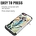 iPhone 7 Case, UrSpeedtekLive [Shock Absorption] Dual Layer Heavy Duty Protective Silicone Plastic Cover Case for iPhone 7 - in Love Elephants