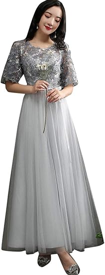 Amazon Shwell 花嫁 プリンセス結婚式 ワンピース レース コサージュ 演奏会 披露宴 二次会 卒業式 お嫁さん 謝恩会 発表会 ロング ウェディングドレス パーティードレス 通販