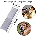 KABUDA 3 Pack Pet Comb, Chrome Electroplating Steel Combs in 3 Sizes (19 x 3 cm, 19 x 4 cm, 19 x 5 cm) for Dogs, Cats, and Other Pets with Different Lengths of Hair (Pack of 3)
