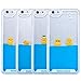 iPhone 6Plus 6sPlus 5.5'', Yoption Clear Cute Creative Design Liquid Floating Rubber Duck Hard Case Cover for iPhone 6Plus 6sPlus 5.5'' (Two Ducks)