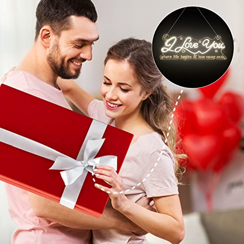 CNDREAM Neon Sign, LED Neon Lights, I Love You Neon Signs for Wall Decor, Used for Neon Signs for Bedroom Wedding Birthday Party Home Wall Decor Bar Salon Neon Sign(24\