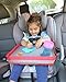 Kids Travel Activity & Snack Tray by On The Go Families- Heavy Duty Side Walls, Solid Lap Desk with Large Pockets for Storage - Portable, Waterproof & Machine Washable (Pink 2.0)