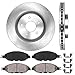 Callahan Brake Parts Brake Kit for INFINITI JX35 2013, INFINITI QX60 2014-2020, Nissan Murano 2015-2024, Nissan Pathfinder 2013-2020 Front Replacement Brake Rotors with Ceramic Brake Pads EBYK033671
