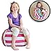 Creative QT Stuffed Animal Storage Bean Bag Chair - Stuff 'n Sit Organization for Kids Toy Storage - Toddler Size (27