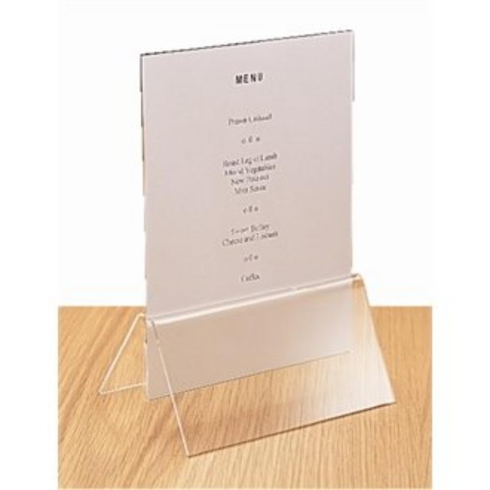 Olympia D790 Acrylic A5 Menu Card Holder, 42mm X 151mm X 57mm