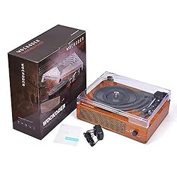 WOCKODER Vintage Record Player for Vinyl with
